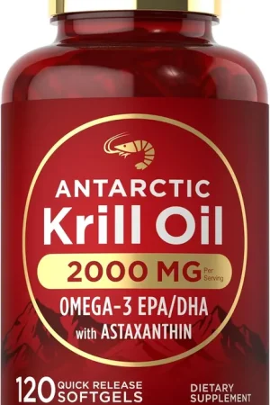 Brand New Antarctic Krill Oil 2000mg per serving 120 Softgels