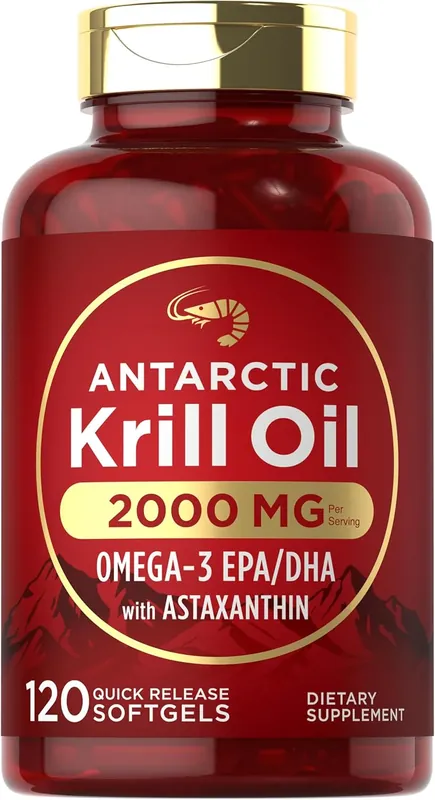 Brand New Antarctic Krill Oil 2000mg per serving 120 Softgels