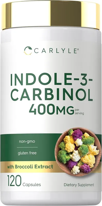 Best Price Indole-3-Carbinol 400mg per serving 120 Capsules