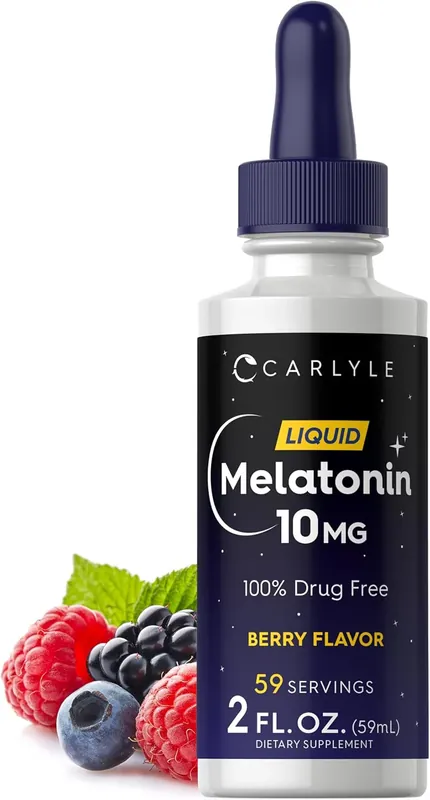 Authentic Melatonin 10mg 2 fl oz Liquid Drops