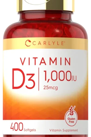Vitamin D-3 1000IU 400 Softgels Brand New