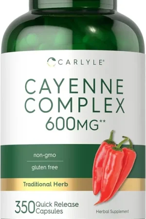 Bargain Cayenne Pepper 350 Capsules