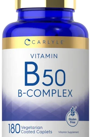 Vitamin B-50 Complex 180 Caplets Today Only