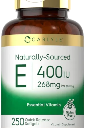Affordable Vitamin E 400IU per serving 250 Softgels