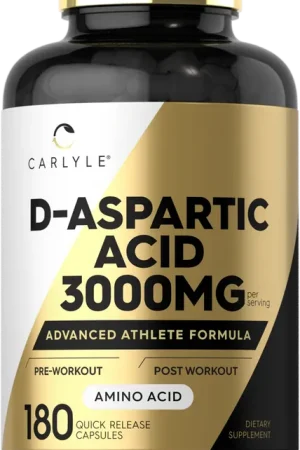 Best Choice D-Aspartic Acid 3000mg per serving 180 Capsules