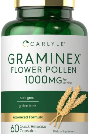 Budget Graminex Flower Pollen Extract 1000 mg per serving 60 Capsules