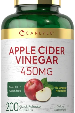 Apple Cider Vinegar 450mg 200 Capsules Flash Sale