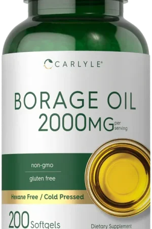 Borage Oil 2000mg per serving 200 Softgels Order Now
