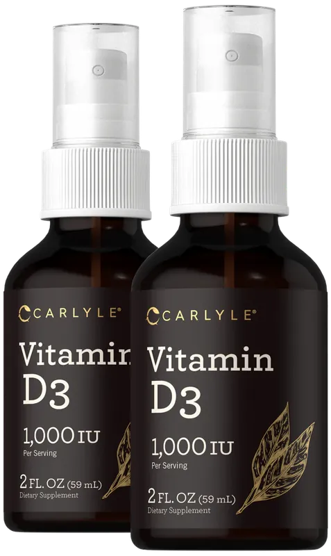 Vitamin D-3 1000IU 4oz Liquid Spray (Pack of 2) Hot Deal