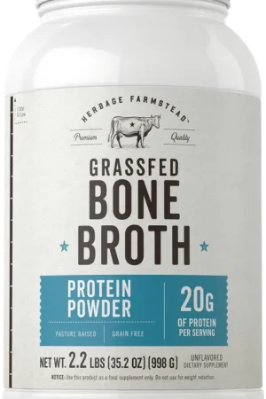 Affordable Grass Fed Bone Broth Protein Powder 35.2oz Powder