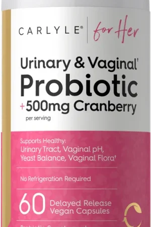 Urinary and Vaginal Probiotic for Women 60 Capsules Premium