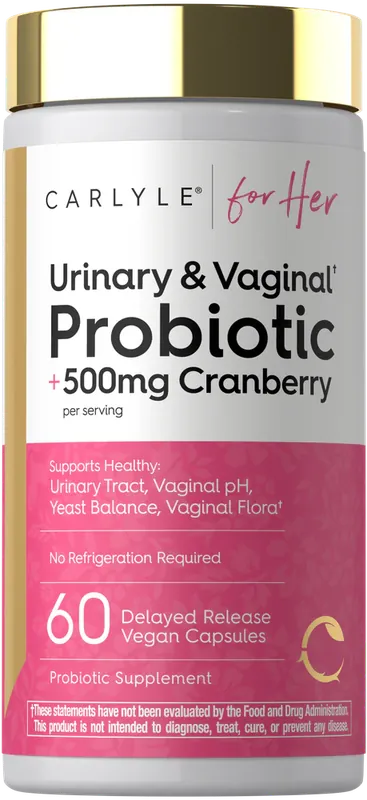 Urinary and Vaginal Probiotic for Women 60 Capsules Premium