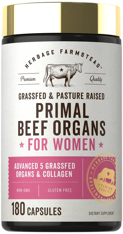 Last Chance Grassfed Beef Organ Supplement for Women 180 Capsules
