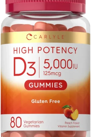 Vitamin D3 Gummies 5000 IU (125 mcg) Don't Miss Out