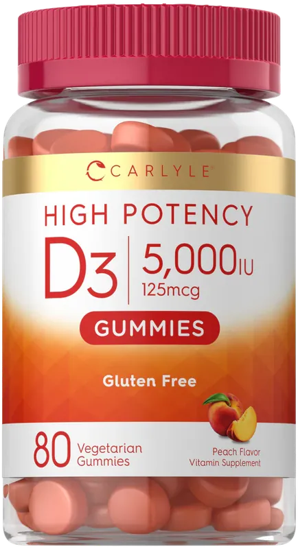 Vitamin D3 Gummies 5000 IU (125 mcg) Don't Miss Out