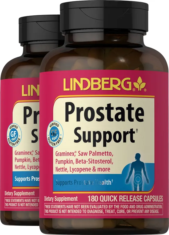 Prostate Support with Graminex, 180 Quick Release Capsules, 2 Bottles Top Pick