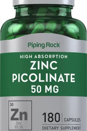 Authentic Zinc Picolinate (High Absorption Zinc), 50 mg, 180 Quick Release Capsules