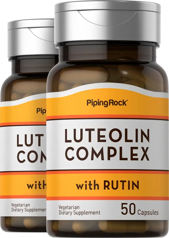 Free Returns Luteolin Complex with Rutin, 100 mg, 50 Vegetarian Capsules, 2 Bottles