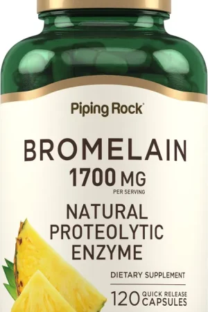 Ultra Strength Bromelain, 1700 mg (per serving), 120 Quick Release Capsules Popular