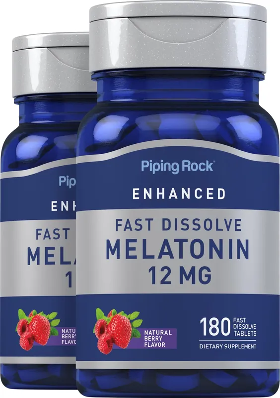 Top Rated Melatonin Fast Dissolve, 12 mg, 180 Fast Dissolve Tablets, 2 Bottles