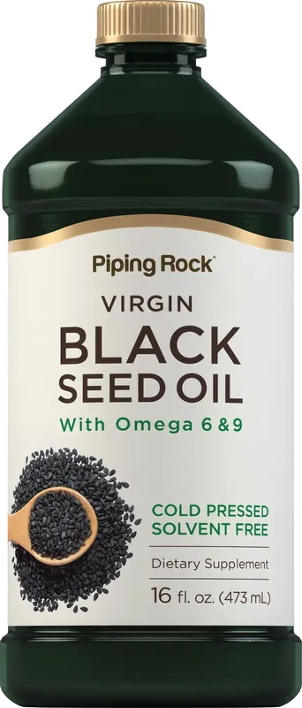 Black Seed Oil (Cumin Seed) - Cold Pressed, 16 fl oz (473 mL) Bottle Professional Grade