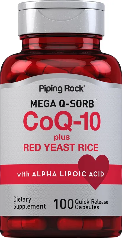 CoQ10 with Red Yeast Rice, 100 Quick Release Capsules Order Now