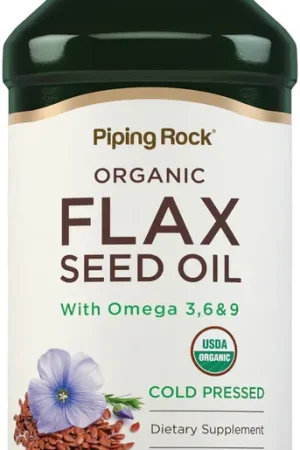 Bargain Flaxseed Oil (Organic), 16 fl oz (473 mL) Bottle