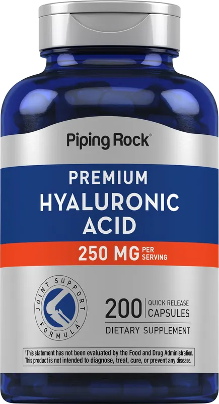 Hyaluronic Acid, 250 mg (per serving), 200 Quick Release Capsules Premium