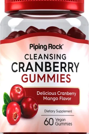 Affordable Cleansing Cranberry (Delicious Cranberry Mango), 60 Vegan Gummies