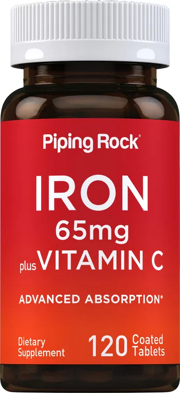 Top Rated Iron + Vitamin C, 120 Coated Tablets