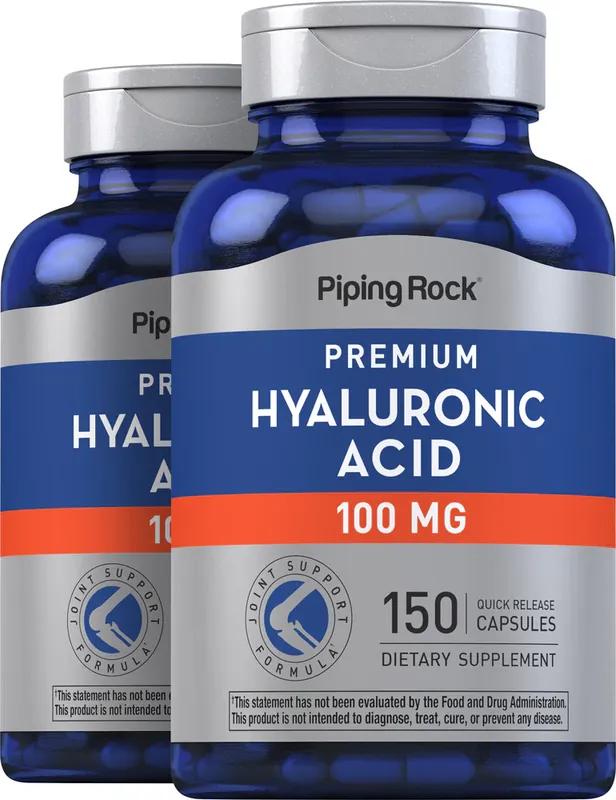 Hyaluronic Acid, 100 mg, 150 Quick Release Capsules, 2 Bottles Luxury
