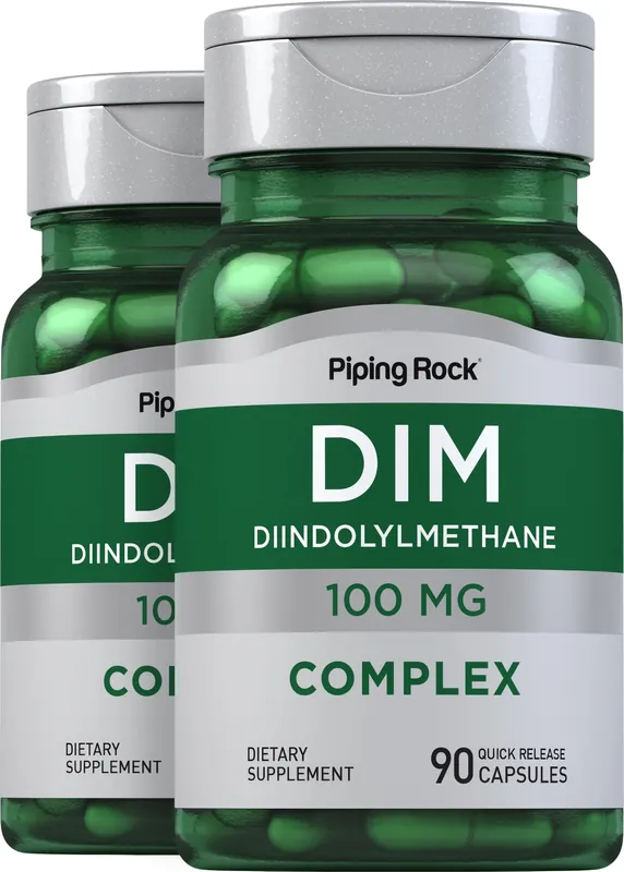Hot Deal DIM Complex (diindolylmethane), 100 mg, 90 Quick Release Capsules, 2 Bottles