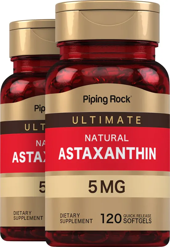 Mega Sale Astaxanthin, 5 mg, 120 Quick Release Softgels, 2 Bottles