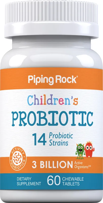 Children‘s Probiotic 14 Strains 3 Billion Organisms, 60 Chewable Tablets Free Returns