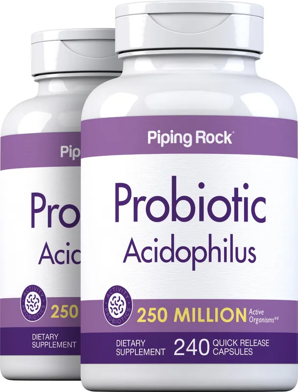 Instant Buy Probiotic Acidophilus 250 Million Organisms, 240 Quick Release Capsules, 2 Bottles