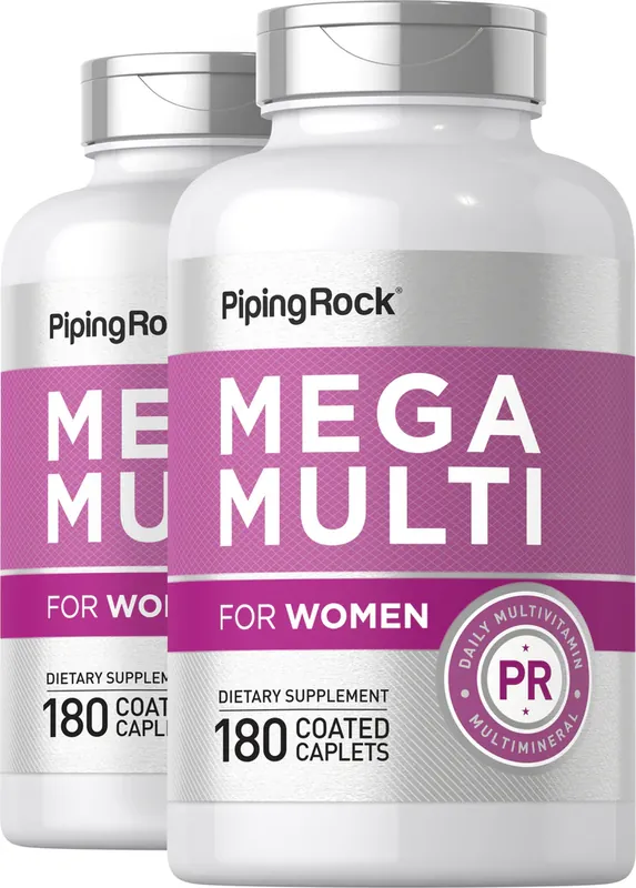 Hot Deal Women‘s Mega Multi, 180 Coated Caplets, 2 Bottles