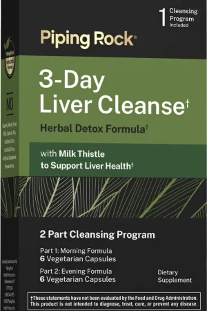 3 Day Liver Cleanse, 12 Vegetarian Capsules Save Now