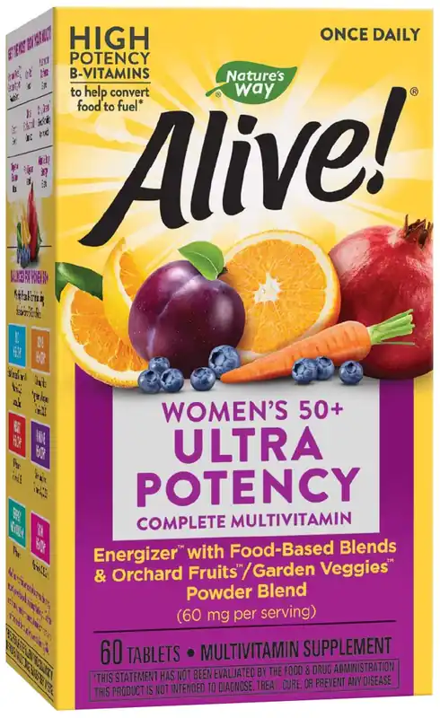 Best Seller Alive! Once Daily Women‘s 50+ Multi-Vitamin, 60 Tablets