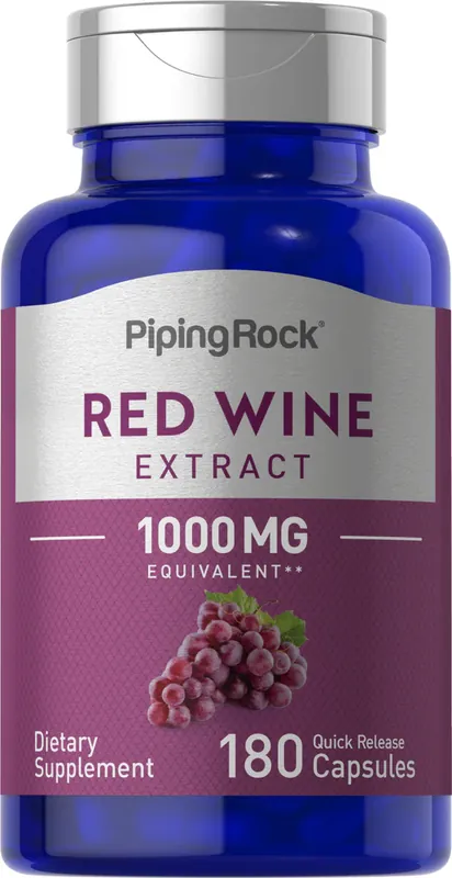 Red Wine Extract, 1000 mg, 180 Quick Release Capsules Budget