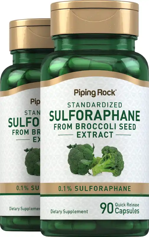 Holiday Sale Sulforaphane (From Broccoli), 90 Quick Release Capsules, 2 Bottles