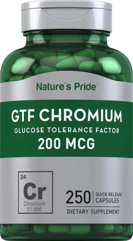 GTF Chromium, 200 mcg, 250 Quick Release Capsules Brand New