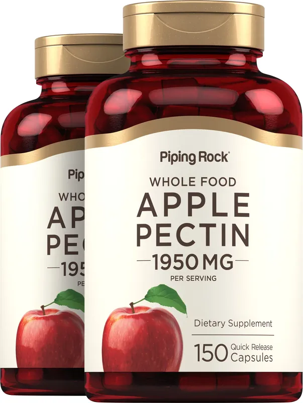 Apple Pectin, 1950 mg (per serving), 150 Quick Release Capsules, 2 Bottles Clearance