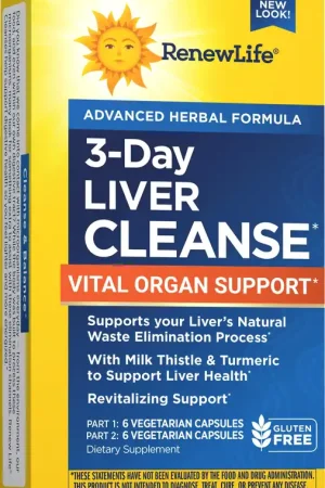 3 Day Liver Cleanse Vital Organ Support, 12 Vegetarian Capsules Top Rated
