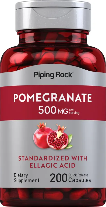 Fast Shipping Pomegranate Extract (Standardized), 500 mg (per serving), 200 Quick Release Capsules