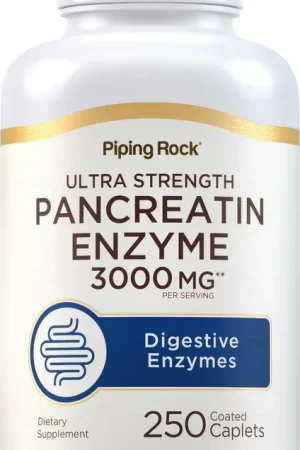 Ultra Strength Pancreatin Enzyme, 3000 mg (per serving), 250 Coated Caplets Hot Deal
