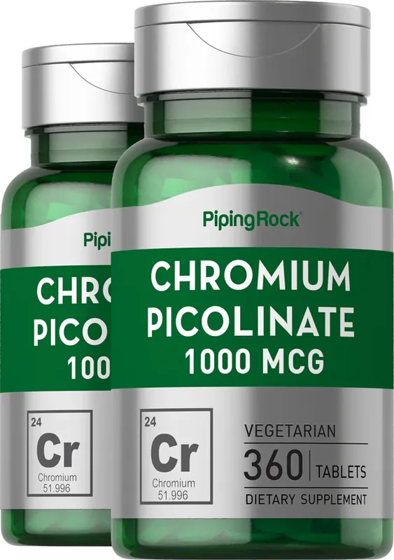 Chromium Picolinate, 1000 mcg, 360 Tablets, 2 Bottles Flash Sale
