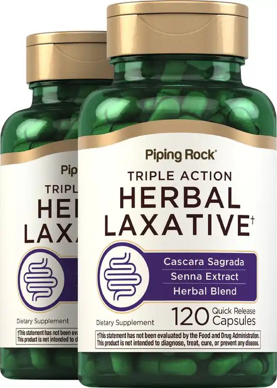 Mega Sale Herbal Laxative, 120 Quick Release Capsules, 2 Bottles