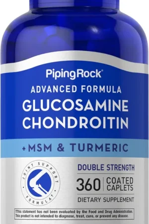 Advanced Double Strength Glucosamine Chondroitin MSM Plus Turmeric, 360 Coated Caplets Flash Sale
