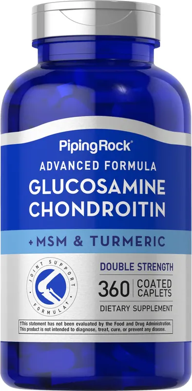 Advanced Double Strength Glucosamine Chondroitin MSM Plus Turmeric, 360 Coated Caplets Flash Sale