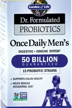While Supplies Last Dr. Formulated Probiotics Once Daily Men‘s, 50 Billion CFU, 30 Vegetarian Capsules